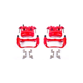 Power Stop 05-18 Nissan Frontier Front Red Calipers w/Brackets - Pair