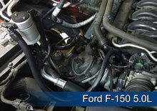 Load image into Gallery viewer, J&amp;L 2011-2025 Ford F-150 2.7L/3.5L/5.0L Passenger Side Oil Separator 3.0 - Clear Anodized