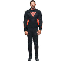 Load image into Gallery viewer, Dainese Energyca Air Tex Jacket Black/Fluorescent-Red Size - 54