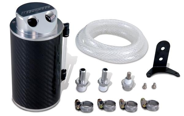 Mishimoto 2015+ Subaru WRX Baffled Oil Catch Can Kit - Black
