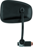 BikeMaster Semi-Retractable Barend Mirrors 7/8in & 1in Bars - Each - Black