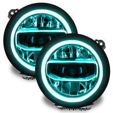 Load image into Gallery viewer, Oracle Jeep Wrangler JL/Gladiator JT RGB+W Headlight DRL Upgrade Kit - ColorSHIFT SEE WARRANTY