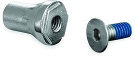 Kuryakyn Replacement Tapered Peg Mount With Screw Chrome