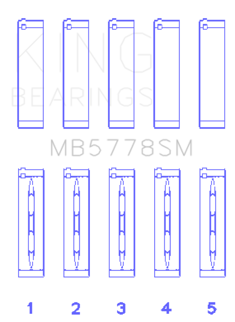 King Audi/VW 1.8/2.0 TSI/TFSI Main Bearing Set - Size STD