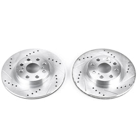 Power Stop 00-05 Toyota MR2 Spyder Rear Evolution Drilled & Slotted Rotors - Pair