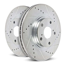 Load image into Gallery viewer, Power Stop 02-08 Jaguar X-Type Front Evolution Drilled &amp; Slotted Rotors - Pair