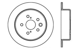 StopTech 06-10 Lexus IS 250/IS 300/IS 350 SportStop Slotted & Drilled Left Rear Rotor