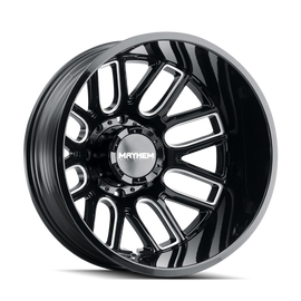 Mayhem 8107D Cogent Dually 22x8.25 / 8x200 BP / -232mm Offset / 142mm Hub Blk w/ Milled Spokes Wheel