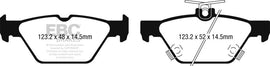 EBC 15-17 Subaru Legacy 2.5L/3.6L Redstuff Rear Brake Pads - Mo-Moto