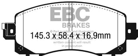 EBC 2018+ Subaru Crosstrek Redstuff Front Brake Pads - Mo-Moto