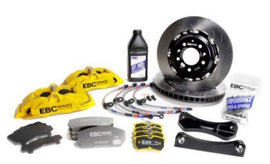 EBC Racing 12-20 Fiat 500 Abarth 1.4L Turbo Yellow Apollo-4 Calipers 330mm Rotor Front Big Brake Kit - Mo-Moto