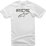 Ride 2.0 Camo Tee White Xl