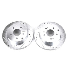 Load image into Gallery viewer, Power Stop 06-12 Mitsubishi Eclipse Rear Evolution Drilled &amp; Slotted Rotors - Pair