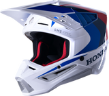 Honda S-M5 Helmet White/Blue/Red Glossy Lg