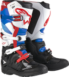 Honda Tech 7 Enduro Drystar Blk/Wht/Blu/Br Red Sz 14