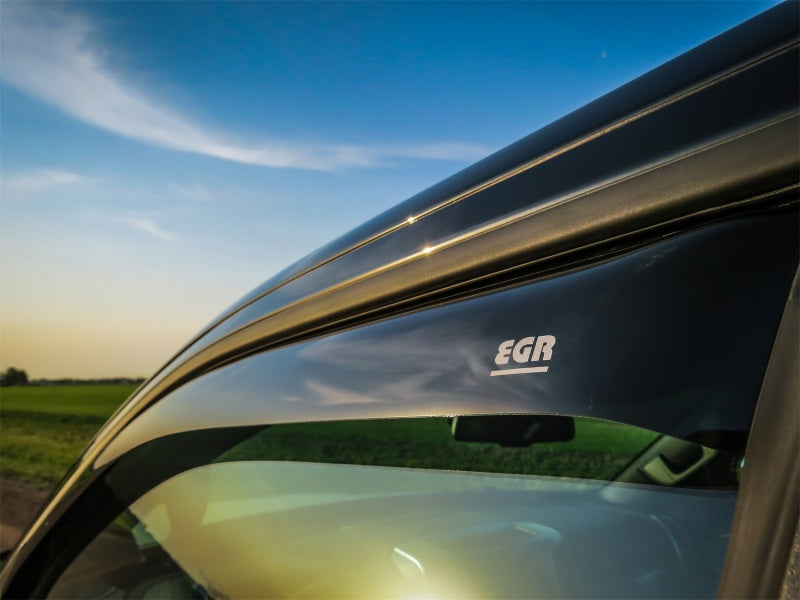 EGR 2019 Dodge Ram 1500 Crew Cab SlimLine In-Channel Window Visors Set of 4 - Dark Smoke - Mo-Moto