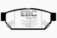 Load image into Gallery viewer, EBC 93-96 Eagle Summit 1.5 Yellowstuff Rear Brake Pads