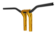Load image into Gallery viewer, Performance Machine Phatbar H-Bar Assy, 9in Riser, 1-1/4in Bar, Int Wire, Gauge Mnt - Gold Ops