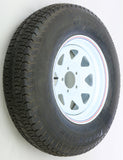 Trailer Tire And Wheel Assembly White