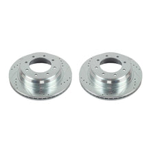 Load image into Gallery viewer, Power Stop 12-19 Nissan NV1500 Rear Evolution Drilled &amp; Slotted Rotors - Pair