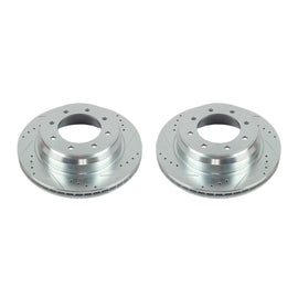 Power Stop 12-19 Nissan NV1500 Rear Evolution Drilled & Slotted Rotors - Pair