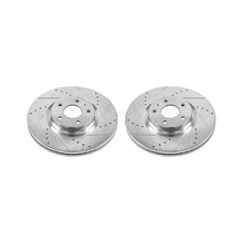 Load image into Gallery viewer, Power Stop 13-19 Ford Fusion Front Evolution Drilled &amp; Slotted Rotors - Pair