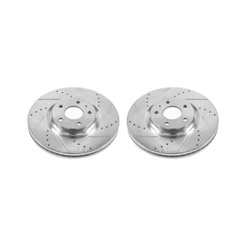 Power Stop 13-19 Ford Fusion Front Evolution Drilled & Slotted Rotors - Pair