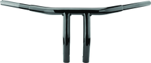 Load image into Gallery viewer, Bikers Choice Throttle By Wire Black 8 Inch Pullback 1.25 Inch Fat Riser Tbar Custom