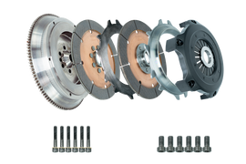 DKM Clutch 99-03 Audi A3 S3 Quattro MS Organic Twin Disc Clutch Kit w/Flywheel (660 ft/lbs Torque)