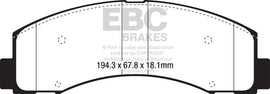 EBC 18+ Ford F-150 2.7TT 2WD Ultimax Front Brake Pads