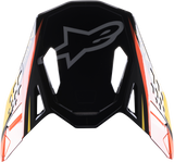 S-M10 Carbon Meta2 Visor Black/Yellow/Orange Glossy