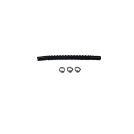 Deatschwerks Convoluted Tubing 150mm Length x 8mm ID Side 1 x 8mm ID Side 2 - Black