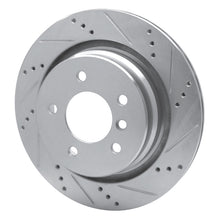 Load image into Gallery viewer, R1 95-99 BMW M3 E36 Left Rear Drilled &amp; Slotted Silver Brake Rotor