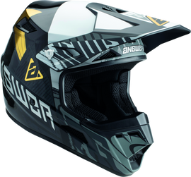 Answer AR3 Ronin Helmet Black/White/Gold - 2XL