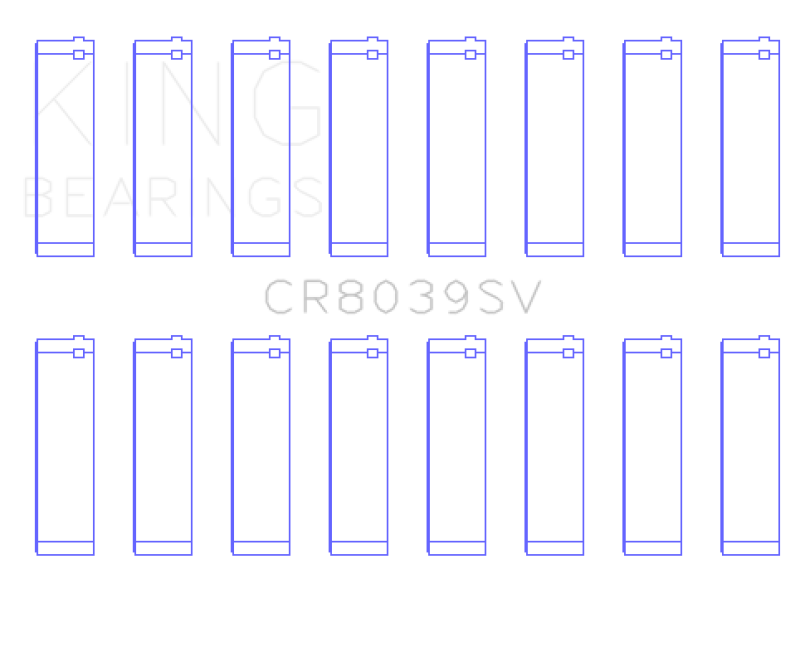 King 08-10 Ford Powerstroke 6.4L Connecting Rod Bearing Set - Size STD