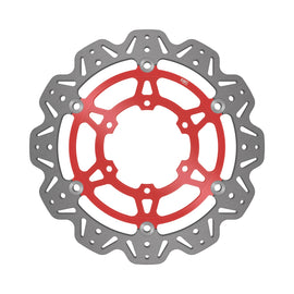 EBC 17-21 Suzuki GSX-R 1000 A (w/ABS/Brembo Radial Caliper) Front Left/Right Vee Floating Red Rotor