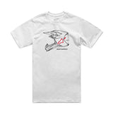 Mx Helmet Csf Tee White Lg