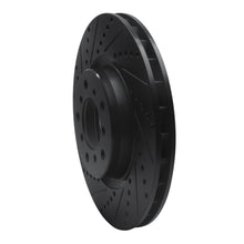 Load image into Gallery viewer, R1 01-06 BMW M3 Right Front Drilled &amp; Slotted Black Brake Rotor