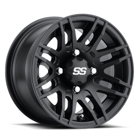 ITP SS 316 14x7 / 4x110 BP / 2+5 Offset Matte Black Wheel