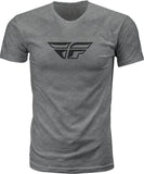 Fly F-Wing Tee Dark Grey Heather Lg