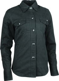 Speed and Strength Speed Society Armored Moto Shirt Black Womens - Large