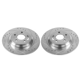Power Stop 11-15 Volvo S60 Rear Evolution Drilled & Slotted Rotors - Pair