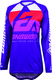 Answer 23 Syncron CC Jersey Purple/White/Red Womens - Medium