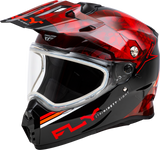 Trekker Cw Conceal Helmet Dual Shld Red/Black Sm