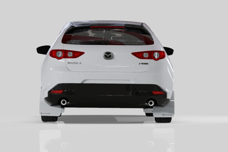 Rally Armor 19-25 Mazda3 Hatchback Black UR Mud Flap w/Dark Grey Logo