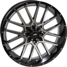 Load image into Gallery viewer, ITP Hurricane 18x6.5 / 4x137 BP / 4+2.5 Offset Gloss Black w/ Milled Edges Wheel