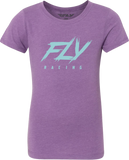 Girl'S Fly Edge Tee Purple Yl
