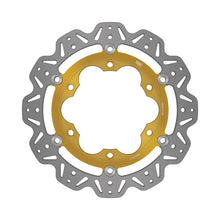 Load image into Gallery viewer, EBC 96-01 Triumph Hinckley Adventurer Front Left Vee Floating Gold Rotor