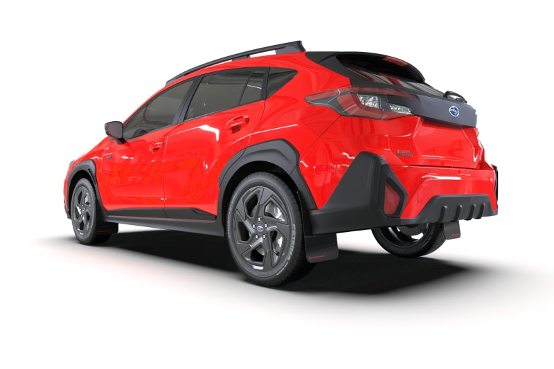 Rally Armor 24-25 Subaru Crosstrek Black UR Mud Flap Light Blue Logo