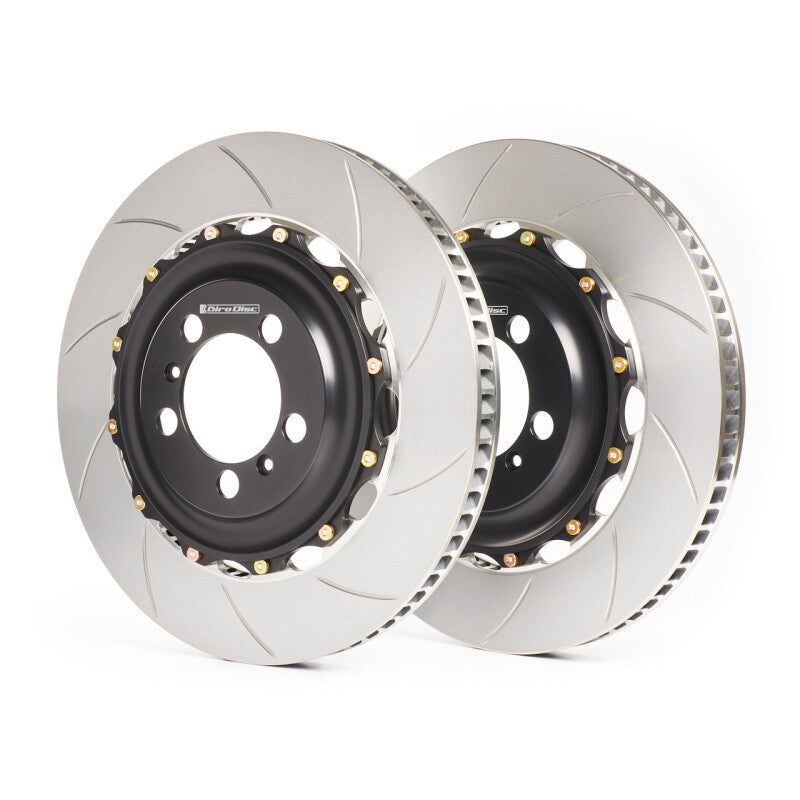 GiroDisc Audi C7 S6/S7/RS6/RS7 356x22mm Rear 2-Piece Slotted Rotors - Mo-Moto